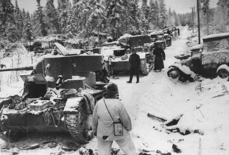 Начало войны с Финляндией. Катастрофа на Раатской дороге