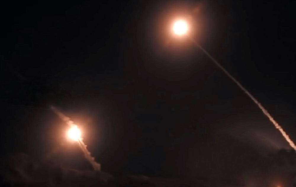Сирийцы показали точный перехват израильских ракет над Дамаском