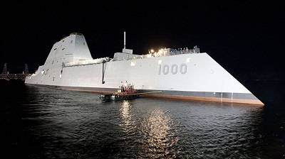 ВМС США подвергли стелс-эсминец USS Zumwalt суровым испытаниям