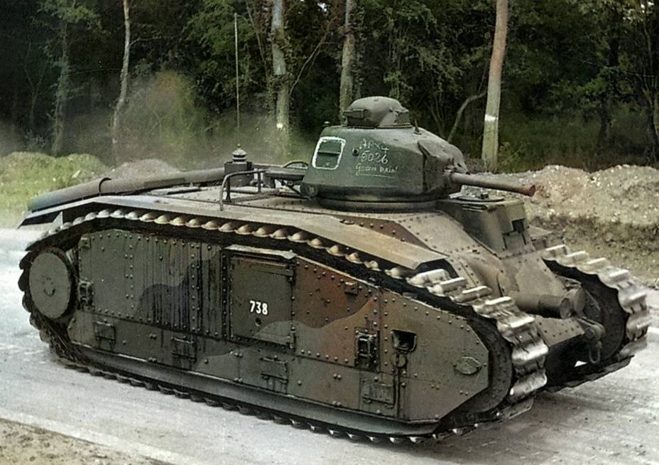 Французский тяжелый танк Char B1. История, боевое применение