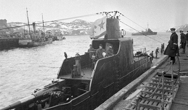 Храбрость немецкого командира подводной лодки