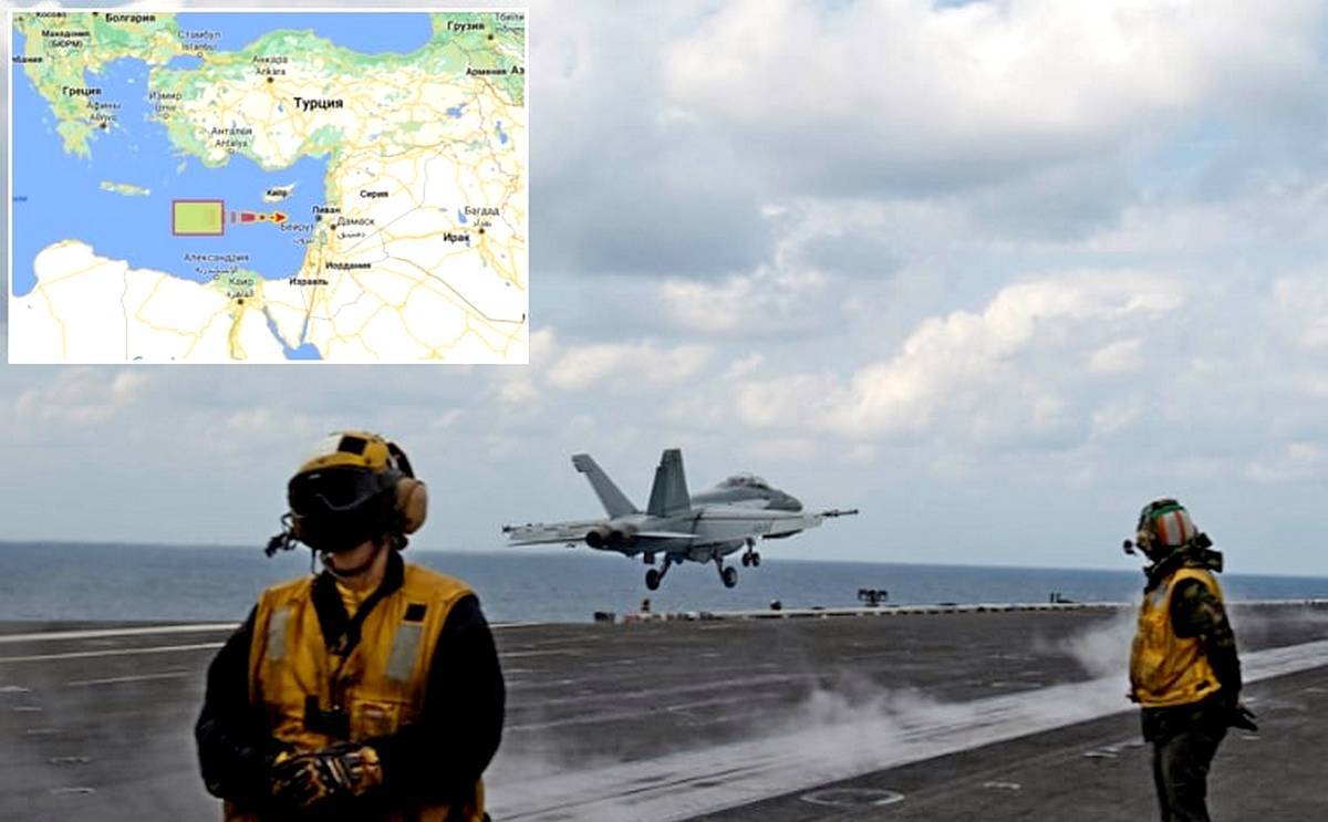 Авиакрыло авианосца США USS Dwight D. Eisenhower начало операцию в Сирии