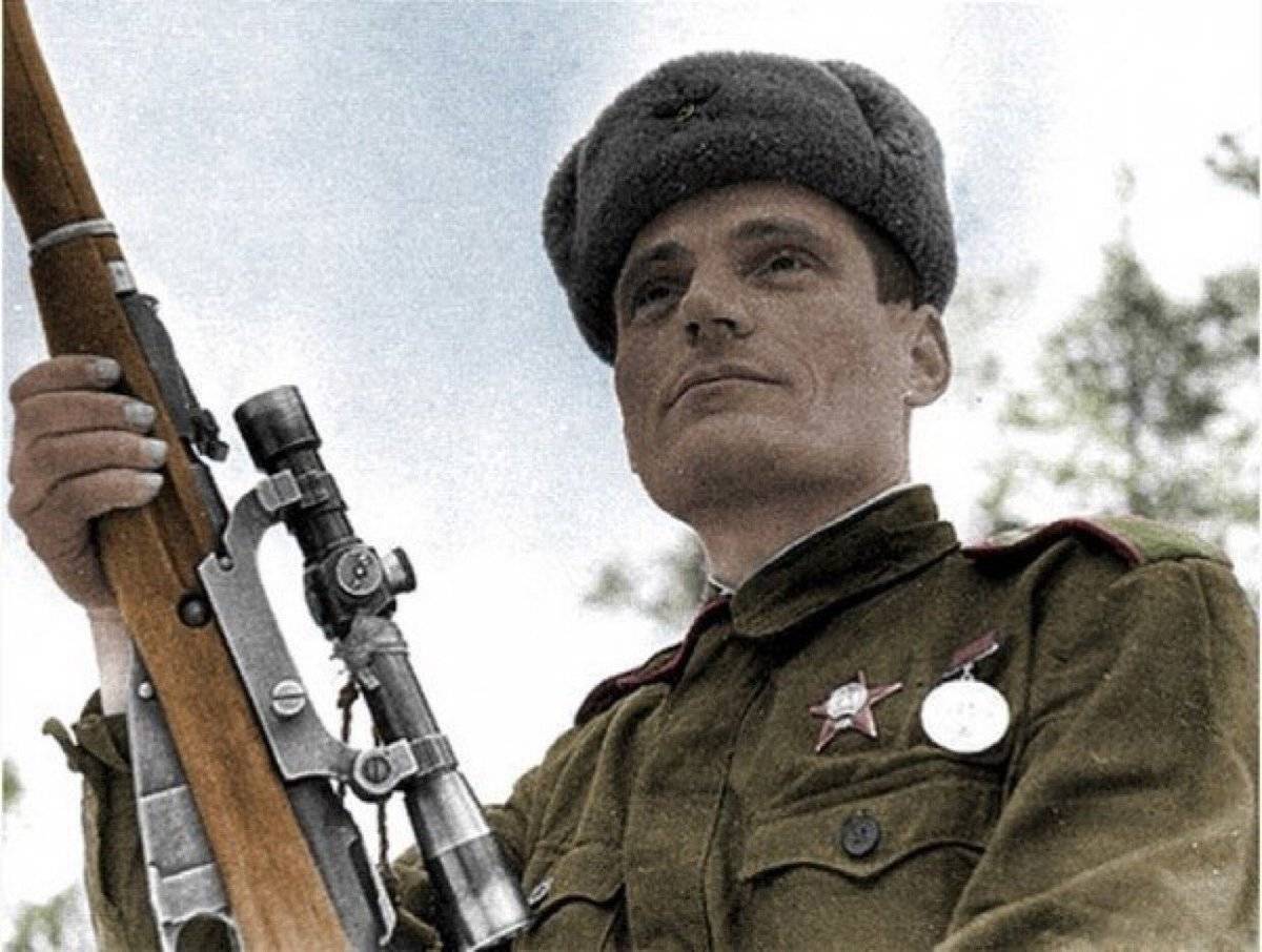 Лучший снайпер Ленинградского фронта
