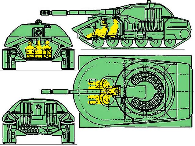 Объект 195 чертеж