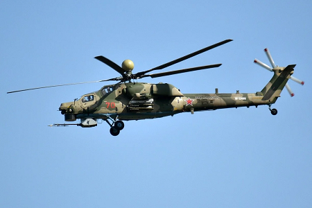NI: Российский вертолет МИ-28НМ «Ночной охотник» смертельно опасен
