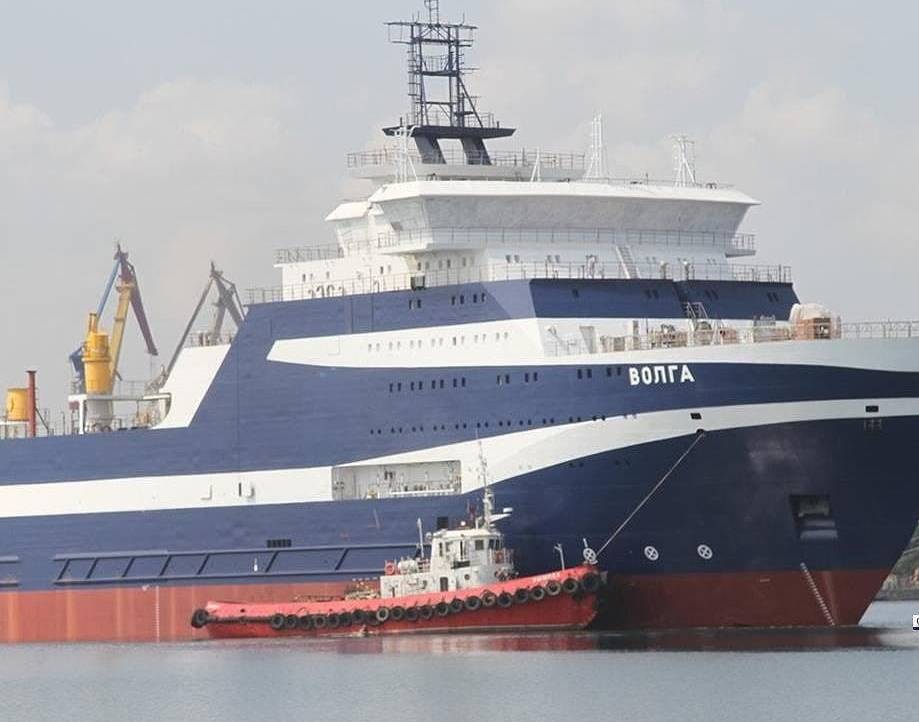 На верфи в Крыму спущено новейшее судно для Минобороны
