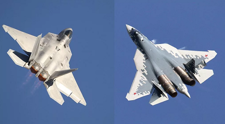 NI столкнул в «битве века» Су-57 и F-22