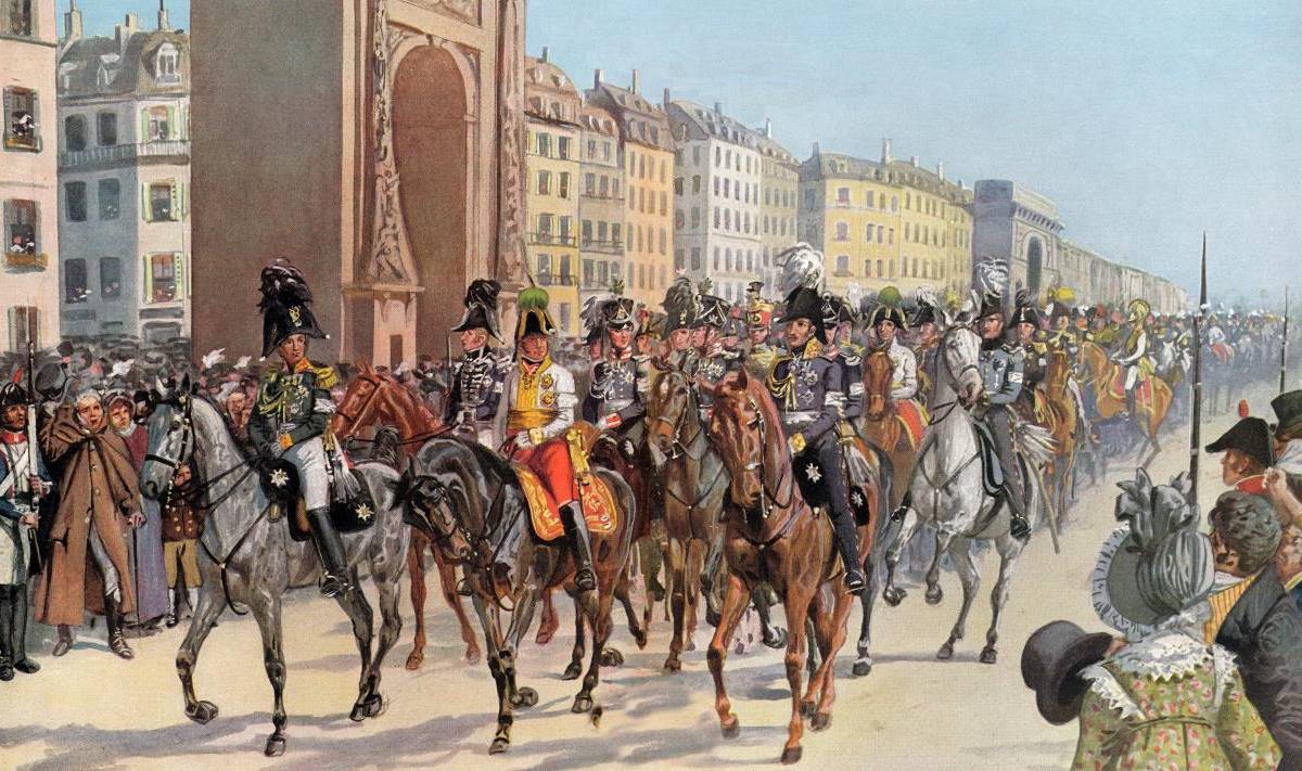 Как русские солдаты вошли в Париж в 1814 г.