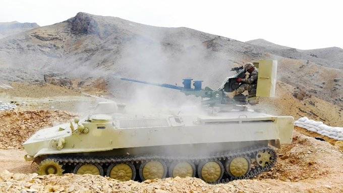 Трофейная трехствольная пушка на МТ-ЛБ замечена в армии Азербайджана
