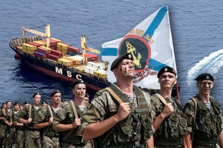 Российские военные моряки спасли украинцев у берегов Африки