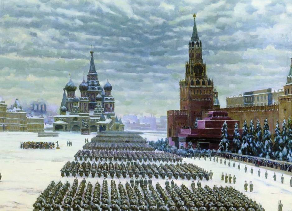 Военный парад 7 ноября 1941 года в прифронтовой Москве