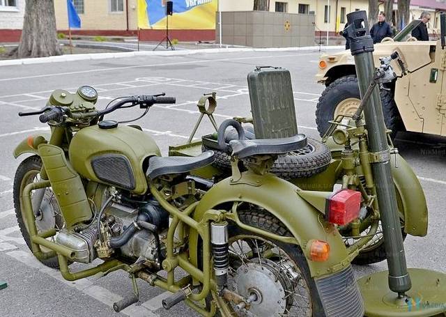На Украине создавали мотоциклетную САУ с 82-мм минометом