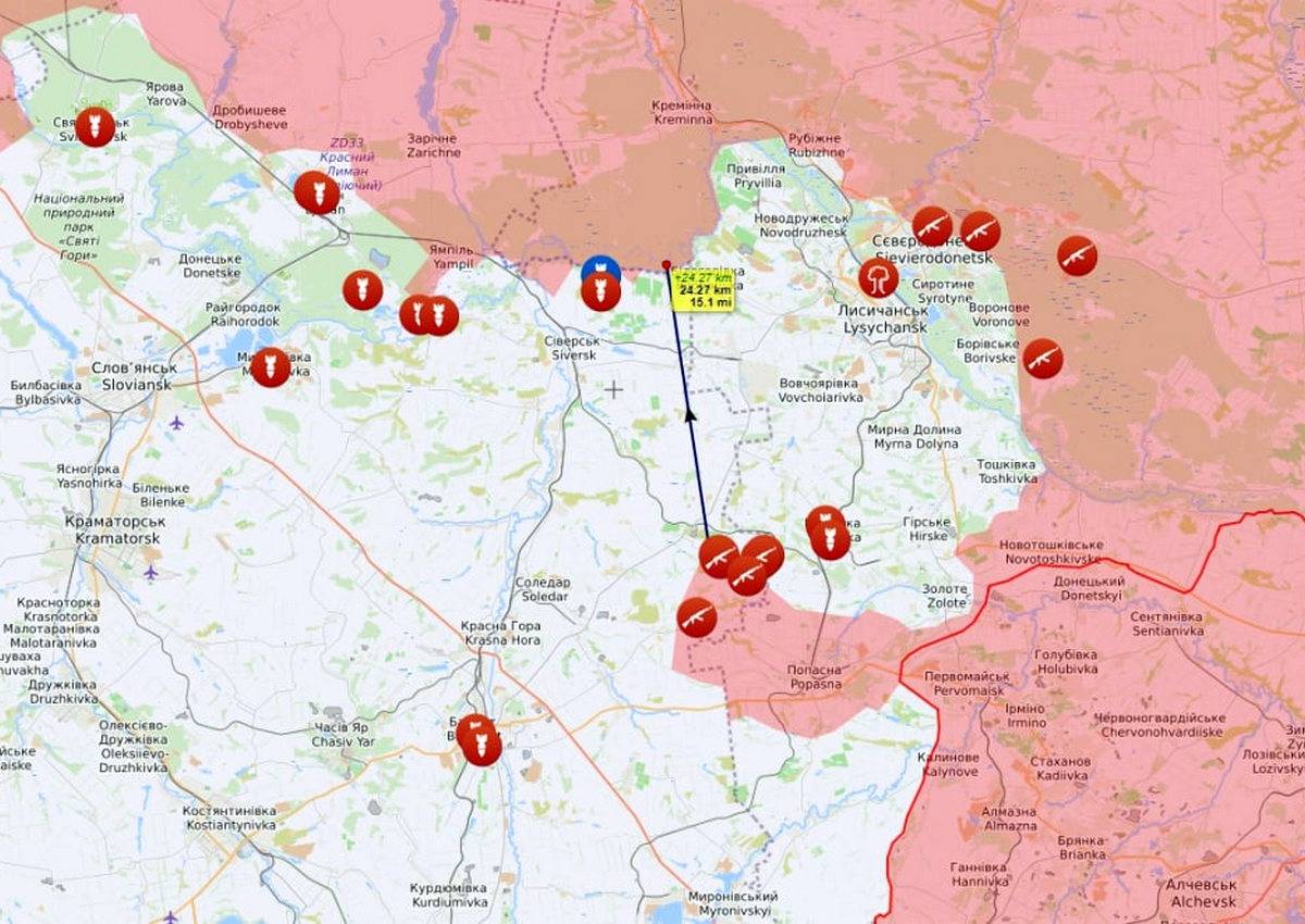 Российская армия начала замыкать первый «котёл» на Донбассе