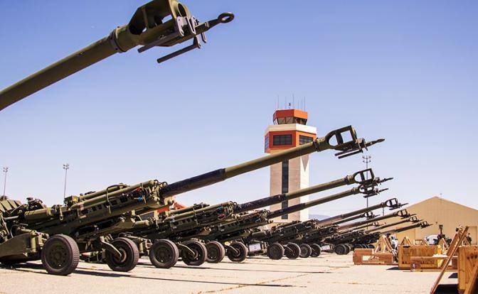 Выставка трофейного оружия НАТО: «Три топора» М777