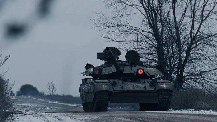 Редкий танк Т-84 "Оплот" был атакован дроном – камикадзе "Ланцет"