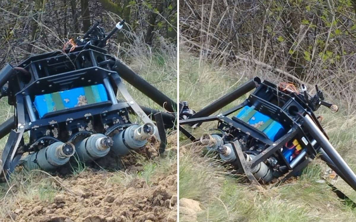 В зоне СВО сбит крупный ударный дрон ВСУ с советскими авиабомбами