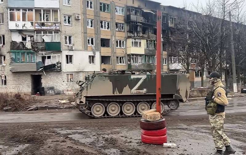 Американский БТР M113 замечен на службе в ЧВК «Вагнер»