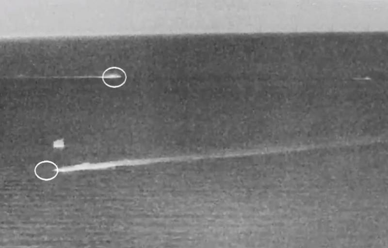 Опубликованы кадры с морскими дронами, пытавшимися прорваться к Севастополю