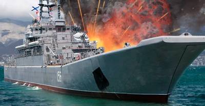Корабль, подбитый украинским дроном в Новороссийске, вернулся в строй