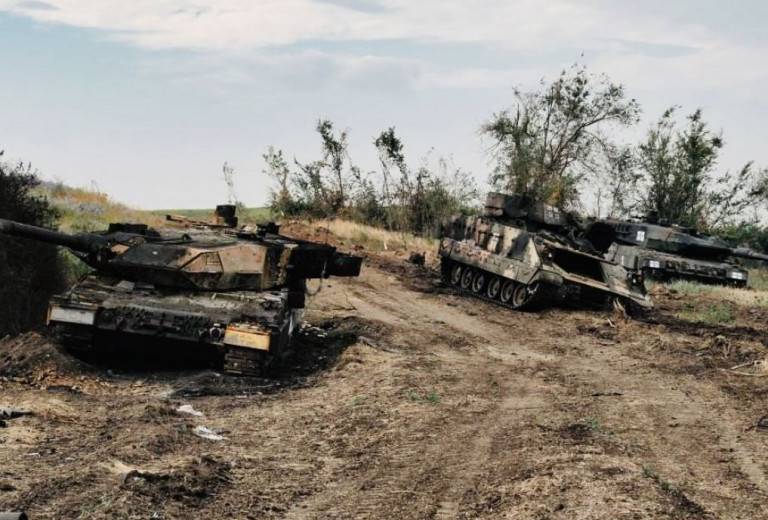ВСУ уводят танки Leopard в оборону