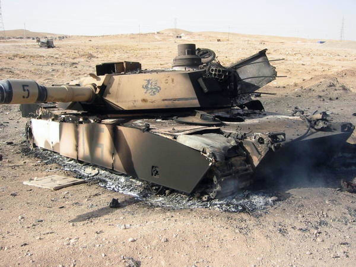 Экипаж уничтоженного украинского танка М1А1SA Abrams мог погибнуть