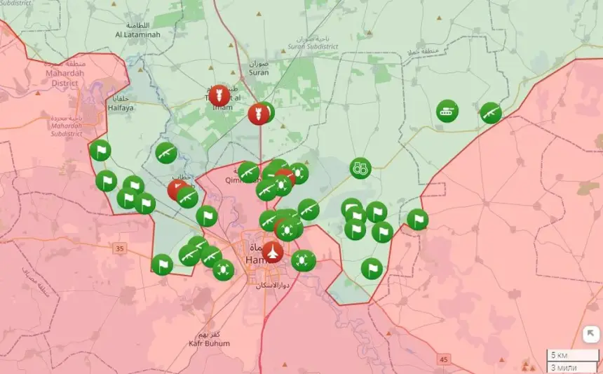 Протурецкие боевики окружают сирийскую Хаму