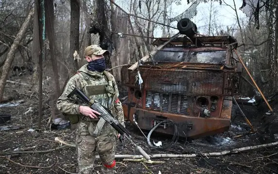 Возле села Окоп "Иноходец" двумя ракетами Х-БПЛА разбил самоходку ВСУ Возле села Окоп "Иноходец" двумя ракетами Х-БПЛА разбил самоходку ВСУ