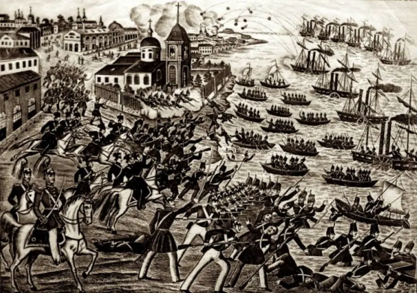 Крымская война: героическая оборона Таганрога в 1855 году Крымская война: героическая оборона Таганрога в 1855 году