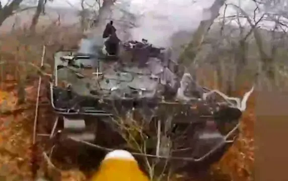 Появилось видео уничтожения редкой версии голландского YPR-765