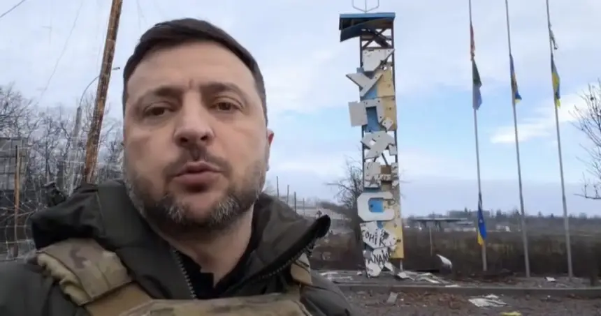 Выяснилось, как Зеленский снимал свой «переможный» ролик в Купянске