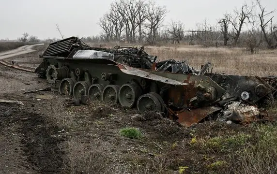 Leopard 1A5 ВСУ пытался убежать от дронов ВС РФ, но все равно был уничтожен