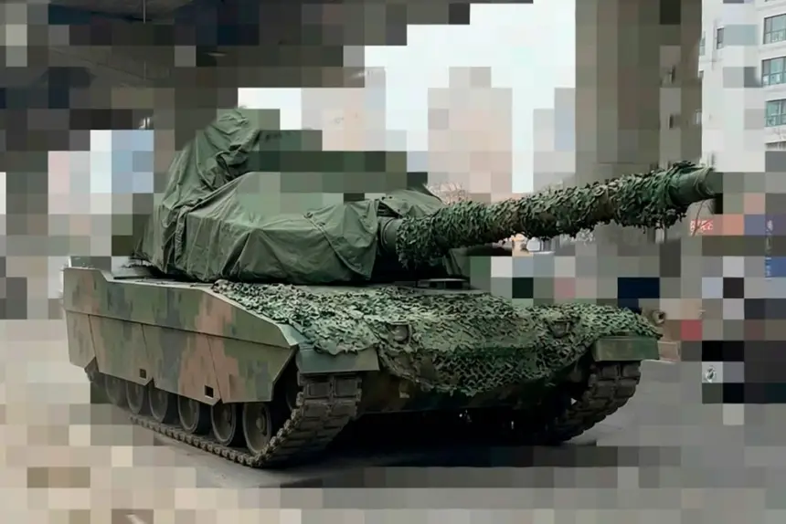 Ранее неизвестный танк замечен в Китае