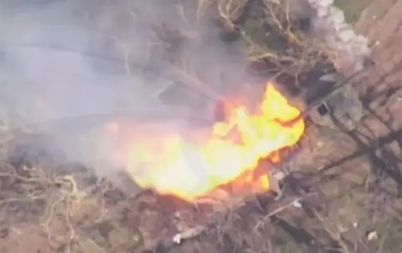 Уничтожена редкая в ВСУ словацкая колесная самоходка Zuzana 2