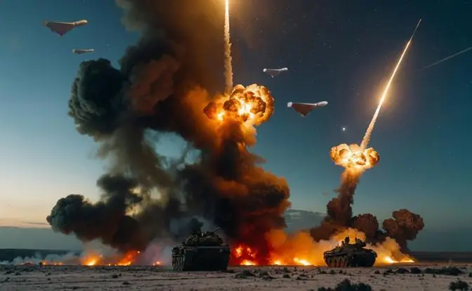 Реактивные «Герани» покончили с «Дружбой», горят казармы и подземные склады