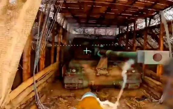 Польская 155-мм САУ на южнокорейском шасси уничтожена дроном-камикадзе