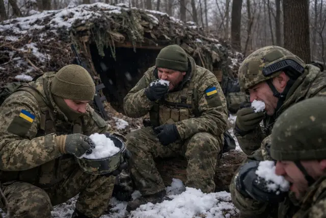Полевая диета: окружённые в Сумской области боевики едят снег