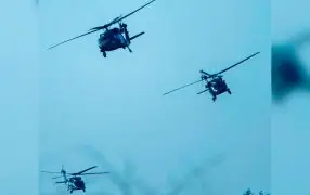 Все три украинских вертолета "Черный ястреб" показали на одном фото