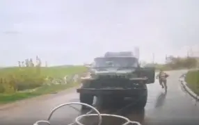 Украинский "Град" уничтожили попаданием в топливный бак