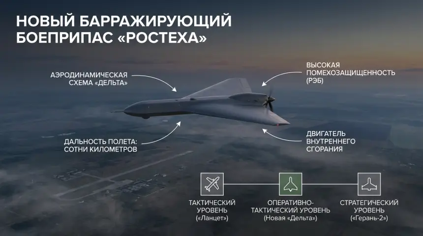 Барражирующий боеприпас «Ростеха»: что известно о новом дроне для тыла ВСУ