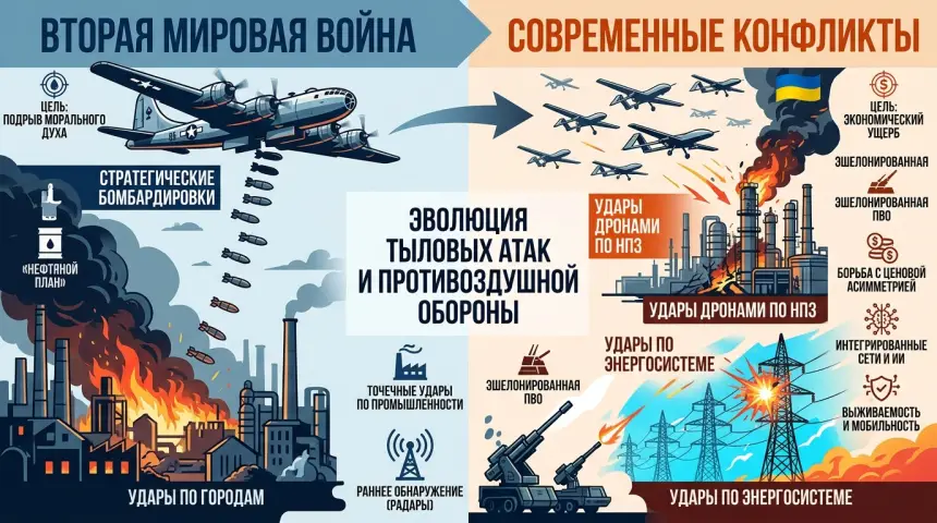 Удары по тыловым городам в истории войн: уроки для современных систем ПВО