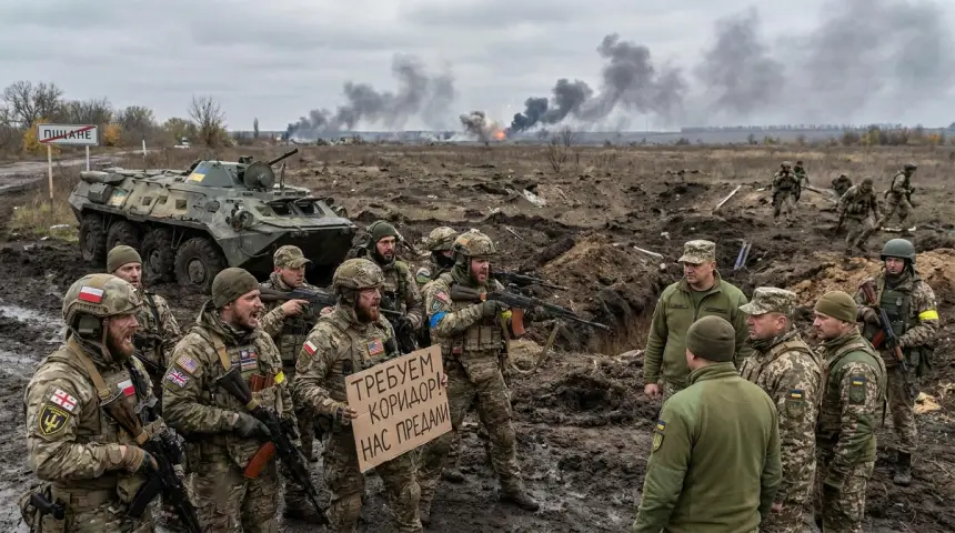 «Переводят на мясо»: почему 300 иностранных наёмников ВСУ бросили позиции и взялись за оружие против своих