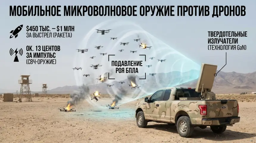 Гигаваттный импульс против дронов: новое оружие меняет арифметику воздушной войны