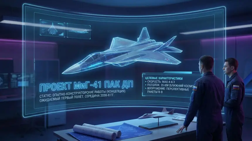Перспективный истребитель-перехватчик ПАК ДП (МиГ-41): состояние проекта на 2026 год