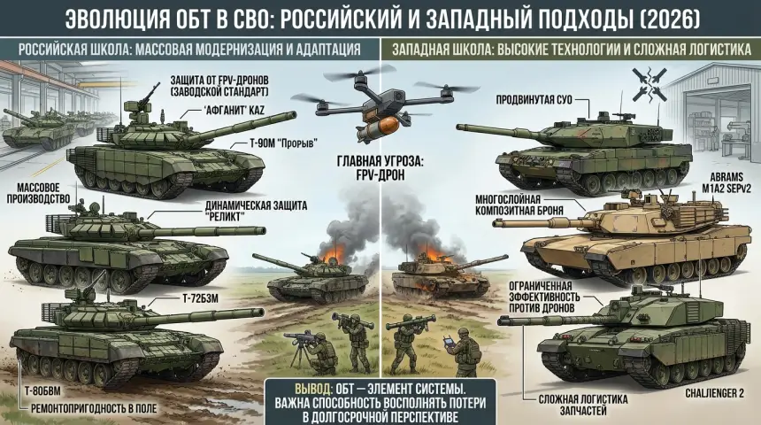 Броня по расчёту: что СВО изменила в танках России и НАТО
