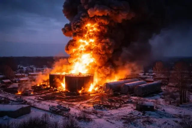 Огненное облако: ВС РФ нанесли удар по Украине сверхмощным БПЛА