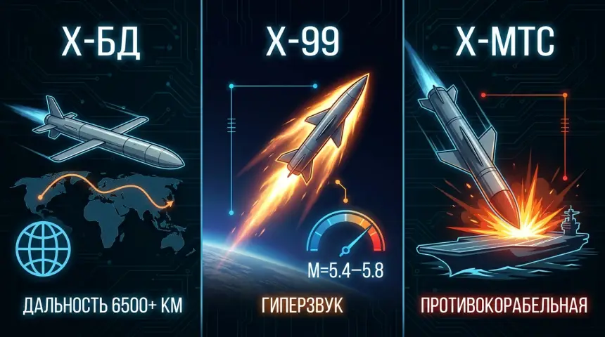 Новые ракеты стратегической авиации России: анализ систем Х-БД, Х-99 и Х-МТС