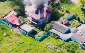Появилось видео уничтожения "музейной" гаубицы M101 и ее расчета