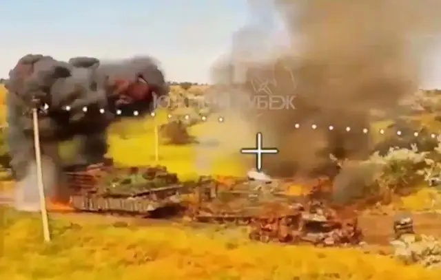 Сразу два Т-72 с экипажами и 16 боевиков ВСУ уничтожены FPV-дронами