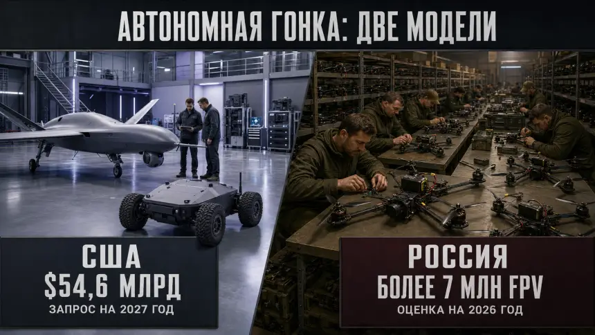 $54,6 млрд против 7 млн дронов: кто выигрывает гонку вооружений нового типа