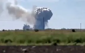 Гигантское облако после взрыва поднялось в небо в Днепропетровской области